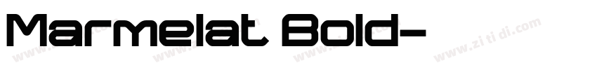 Marmelat Bold字体转换